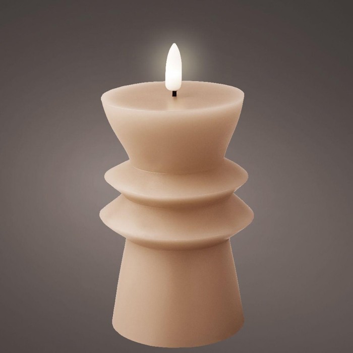 CANDELA LED AVORIO H.14.6XD.7.7 CM.